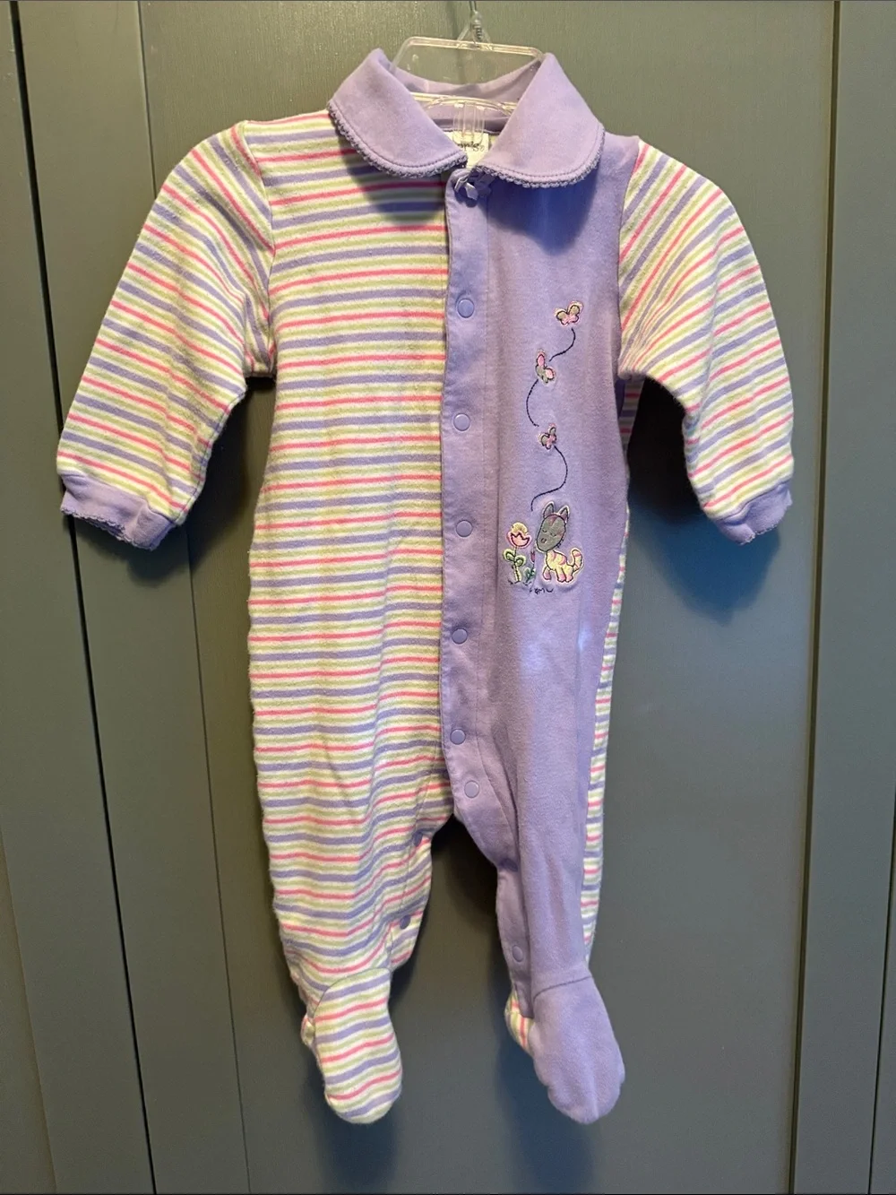 💚💰BOGO FREE Bundle of 6 Baby Girl Sleepers Pajamas 6-12 mo